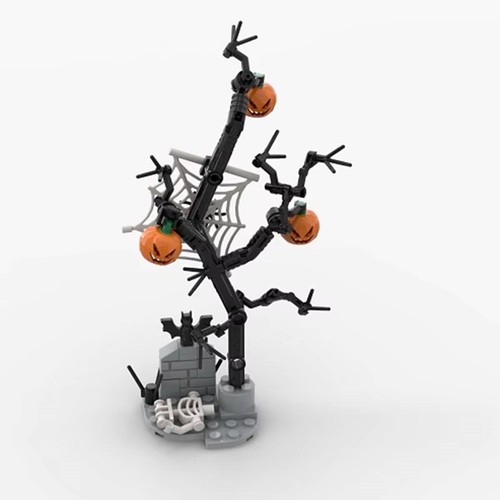 Moc halloween pumpkin grave - halloween,